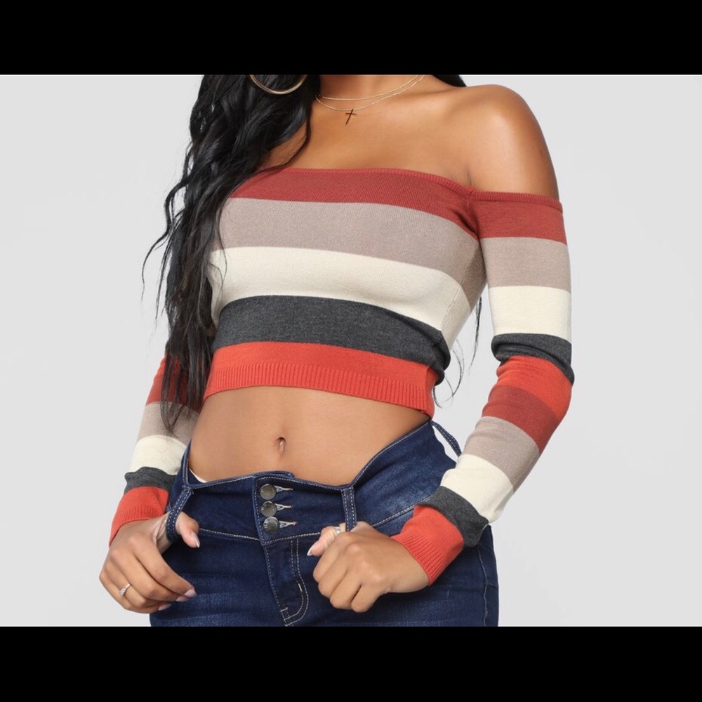 Striped sweater top
